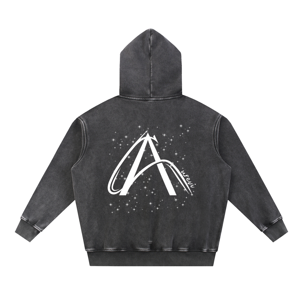 Snow Wash Fleece Oversize Hoodie