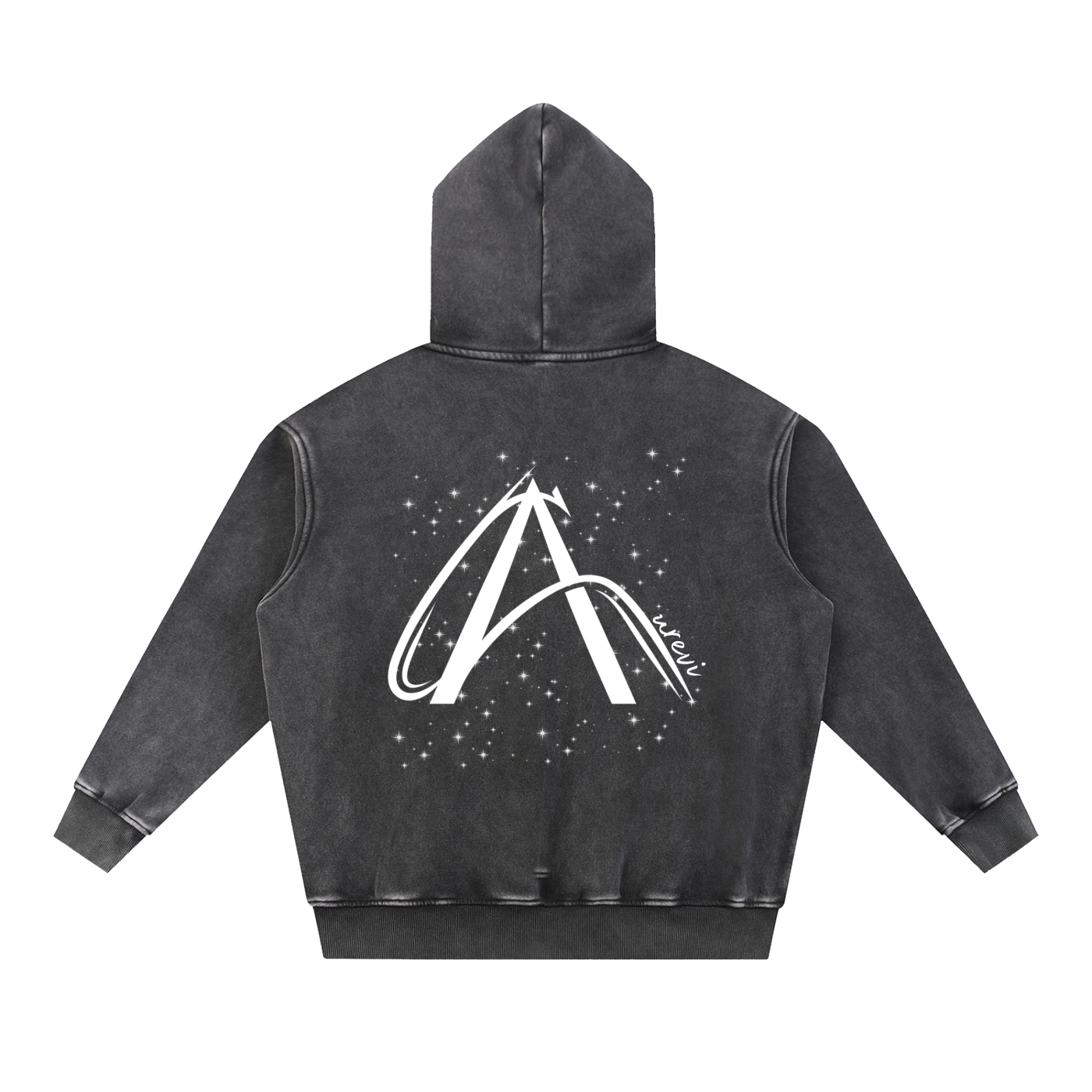 Snow Wash Fleece Oversize Hoodie