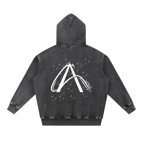 Snow Wash Fleece Oversize Hoodie
