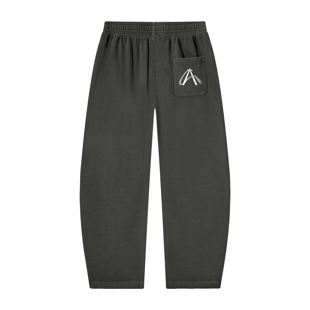Unisex Vintage Washed Barrel Leg Sweatpants