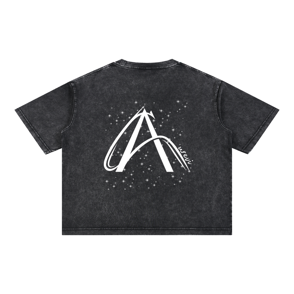 Mineral Wash Boxy Cotton T-Shirt