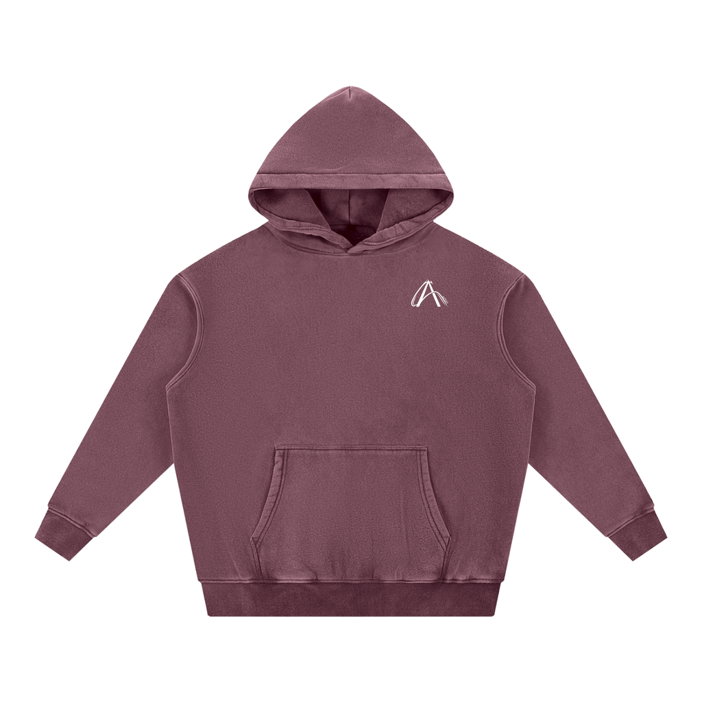 Snow Wash Fleece Oversize Hoodie