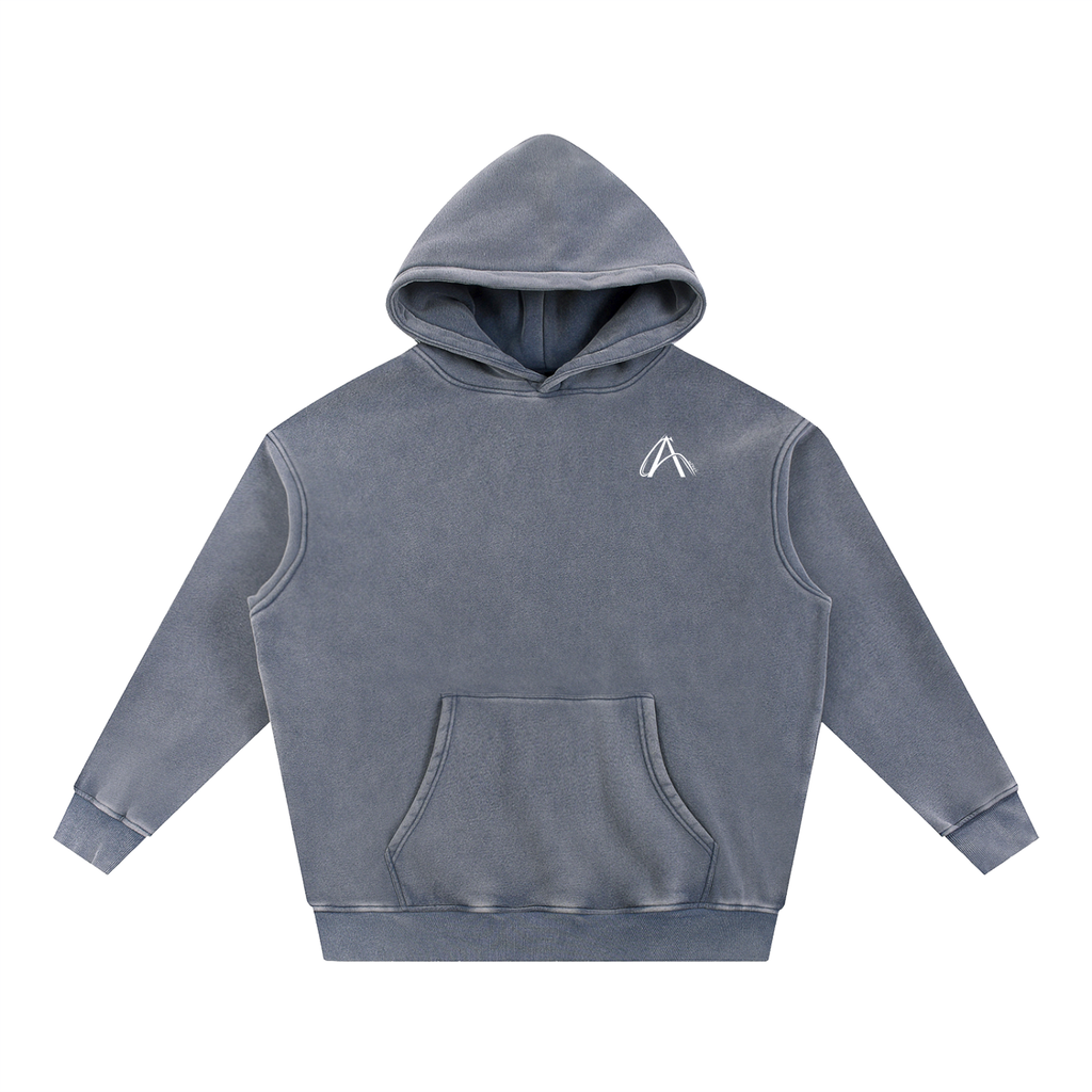 Snow Wash Fleece Oversize Hoodie