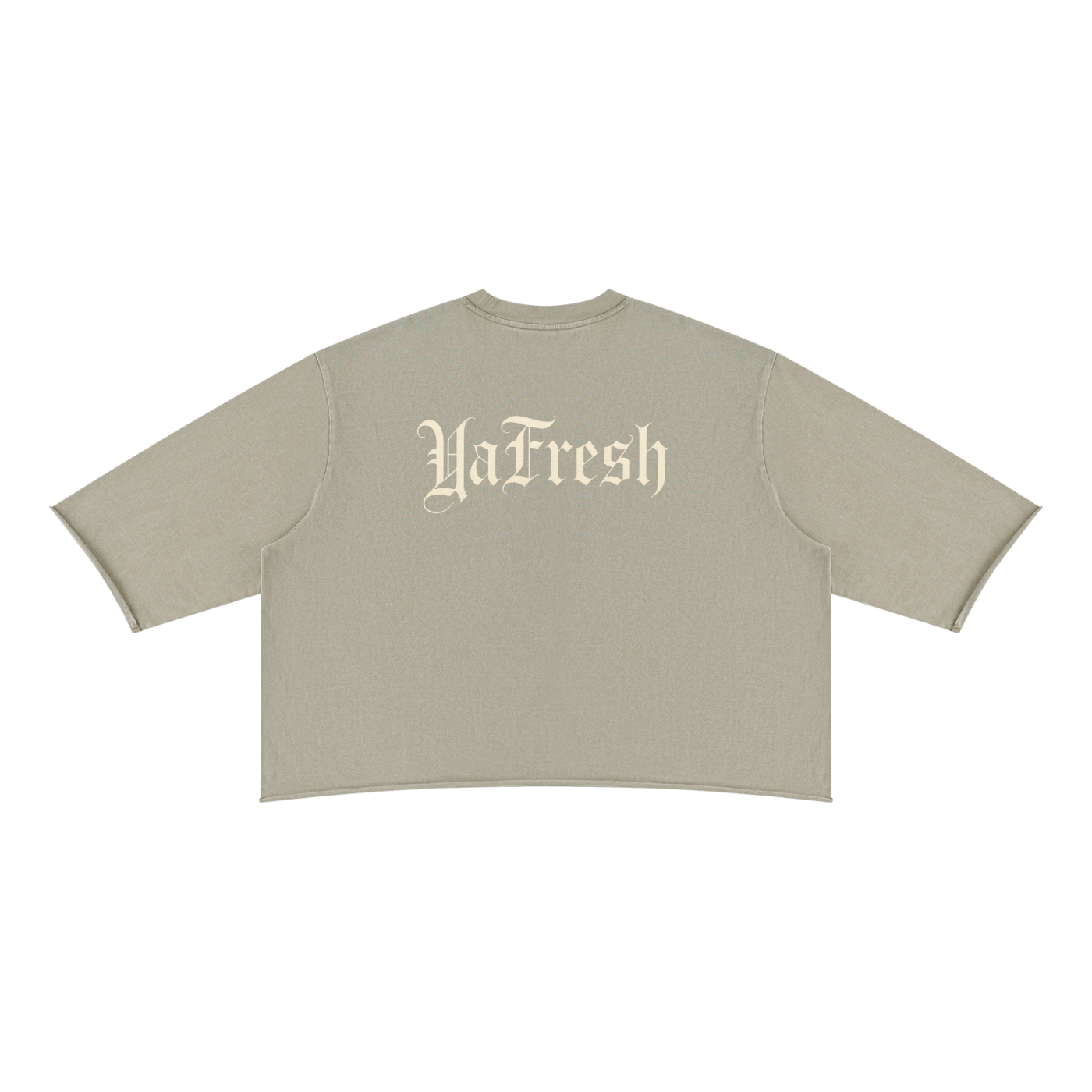 Unisex Mineral Wash Raw Hem Boxy T-Shirt