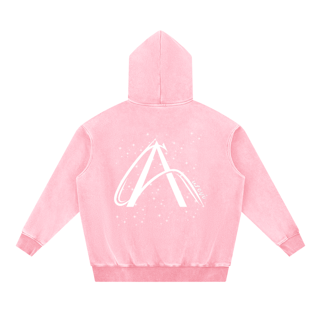 Snow Wash Fleece Oversize Hoodie