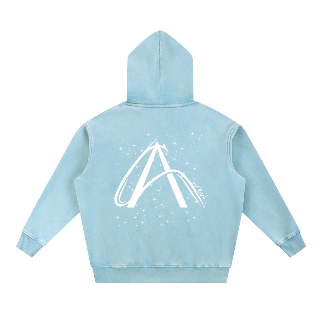 Snow Wash Fleece Oversize Hoodie
