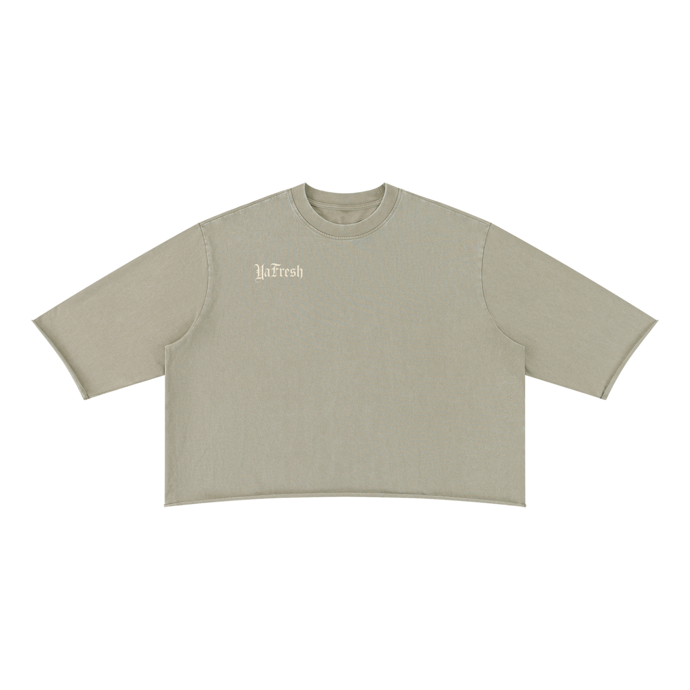 Unisex Mineral Wash Raw Hem Boxy T-Shirt