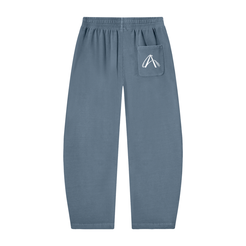 Unisex Vintage Washed Barrel Leg Sweatpants